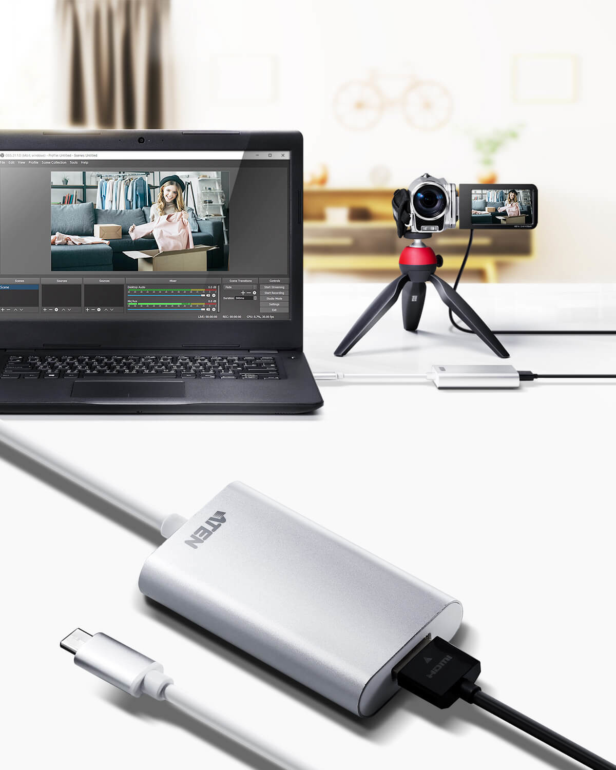 ATEN CAMLIVE HDMI to USB-C UVC Video Capture – image 2