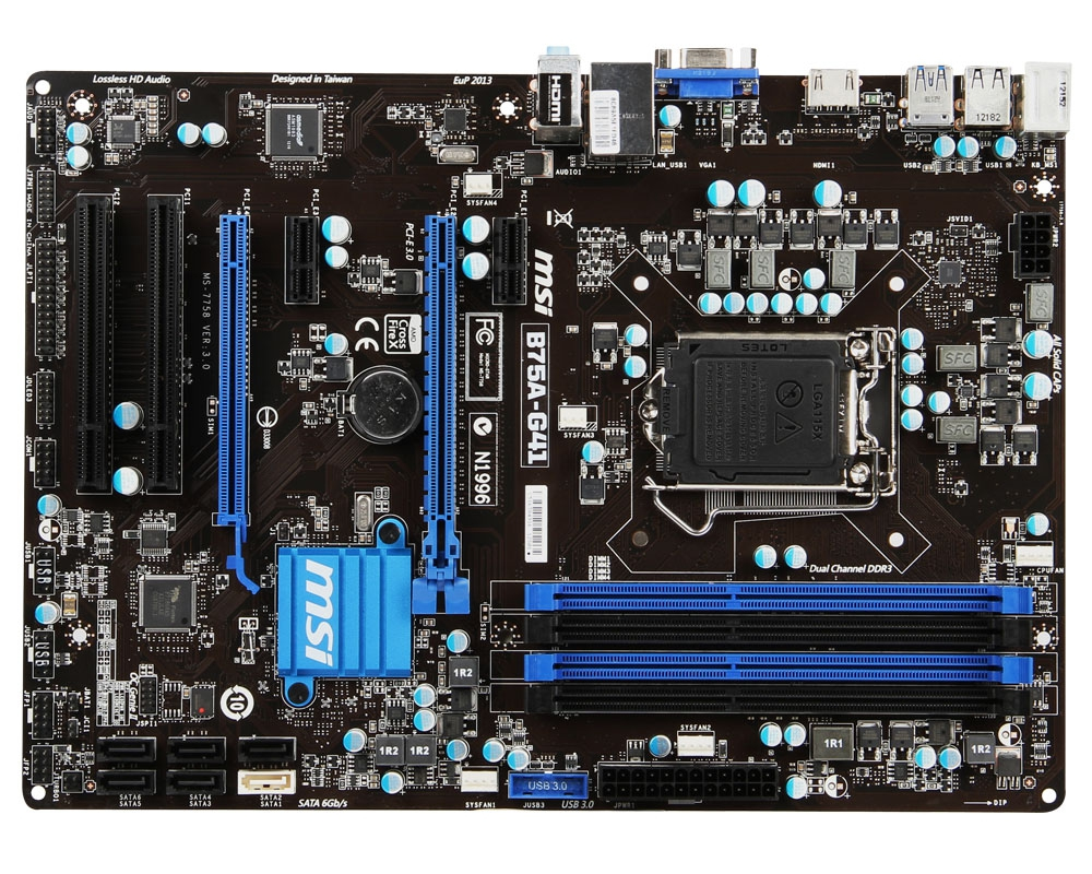 MSI B75A-G41 motherboard Intel B75 LGA 1155 (Socket H2) ATX – image 2