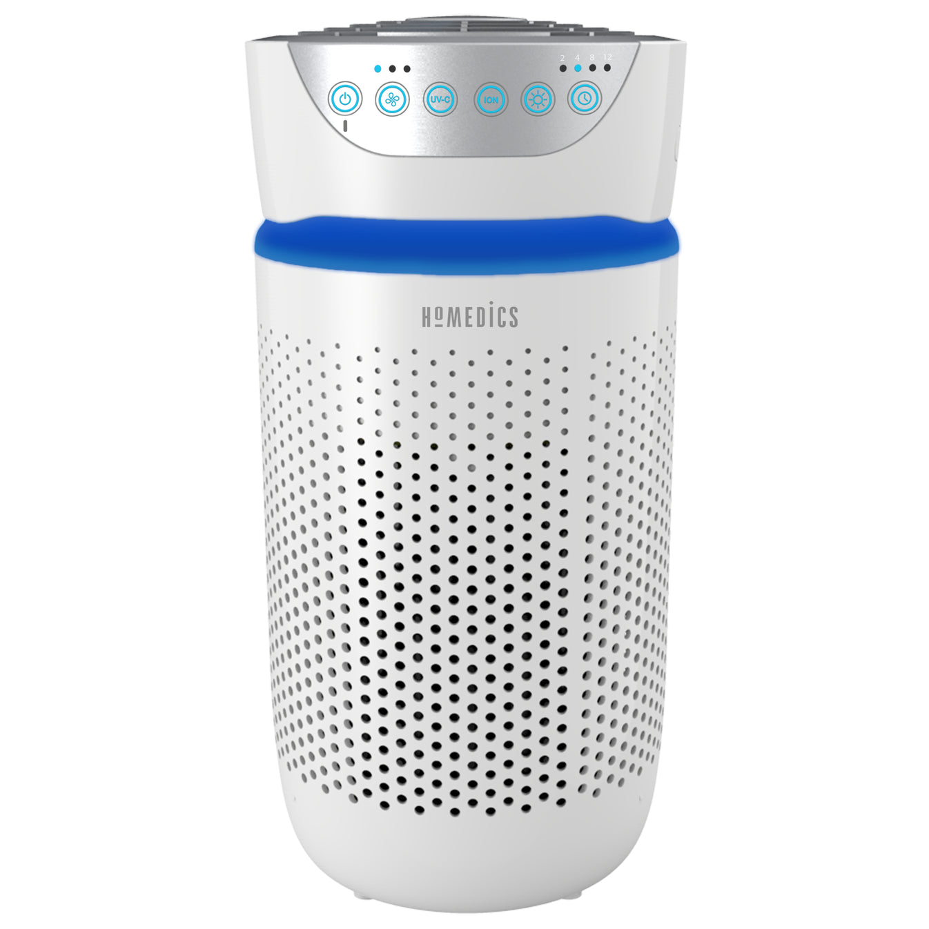 HoMedics AP-T20WT-SL air purifier 15.8 m² Silver, White – image 1