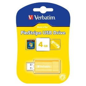 Verbatim PinStripe USB Drive 4GB - Sunkissed Yellow – image 2