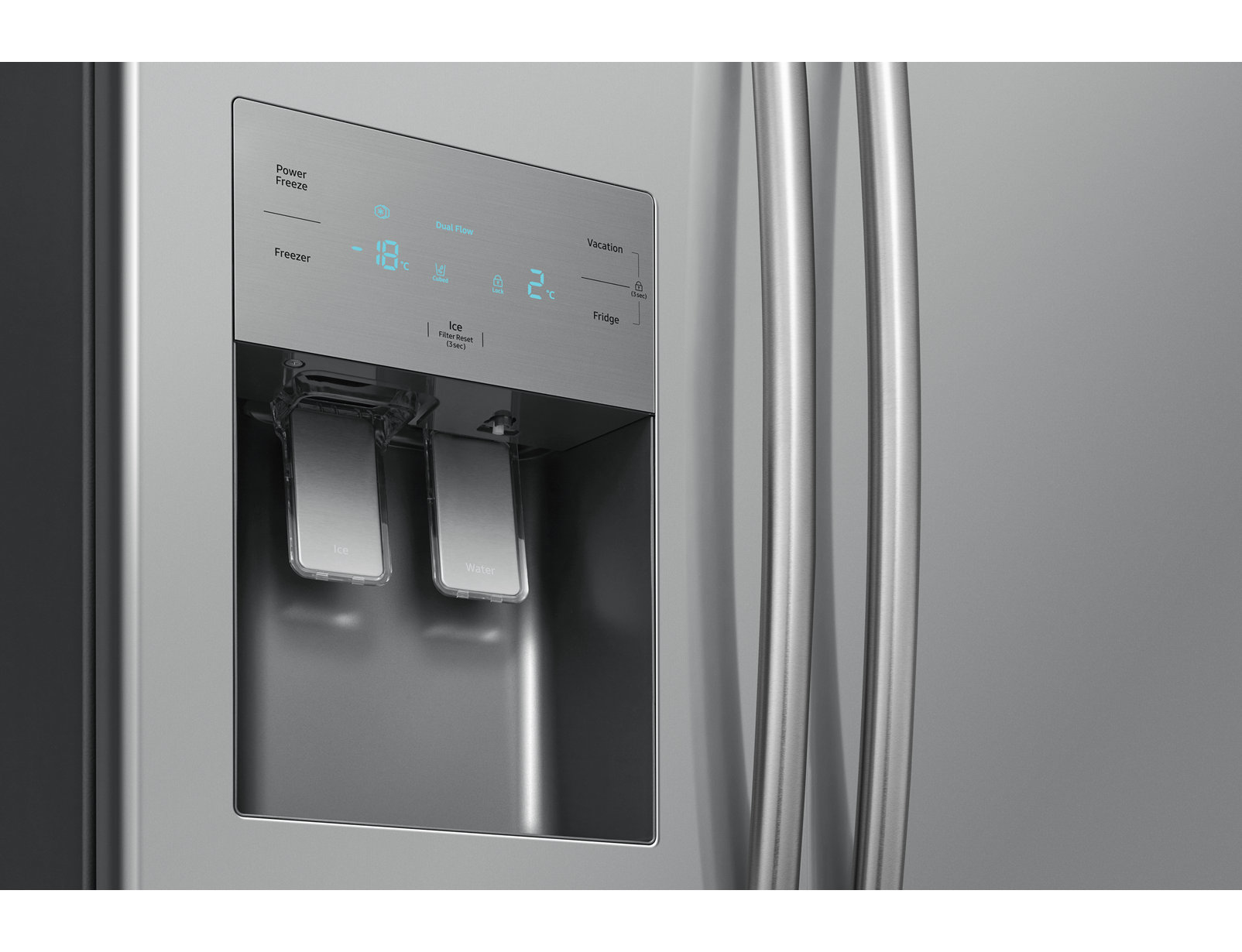 Samsung RS50N3403SA side-by-side refrigerator Freestanding – image 6