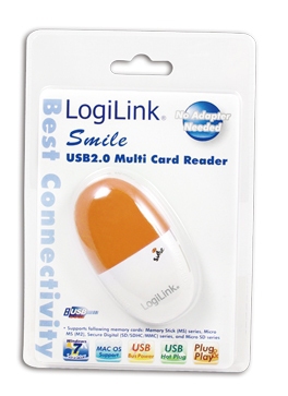 LogiLink CR0029 card reader USB 2.0 Orange – image 2