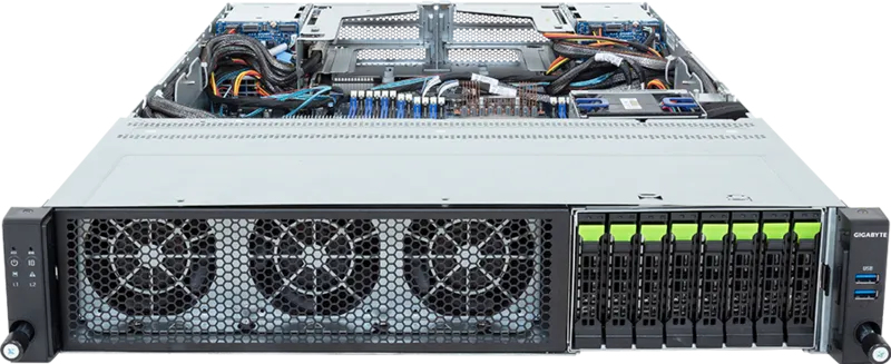 GIGABYTE R283-ZK0-AAL1 LGA 6096 Rack (2U) Black, Steel – image 2