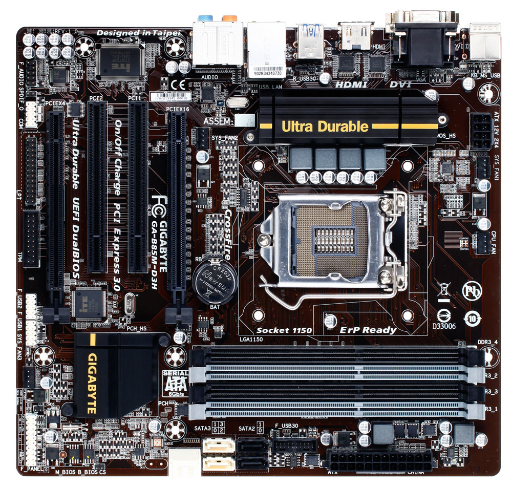 GIGABYTE GA-B85M-D3H motherboard Intel® B85 LGA 1150 (Socket H3) micro ATX – image 2