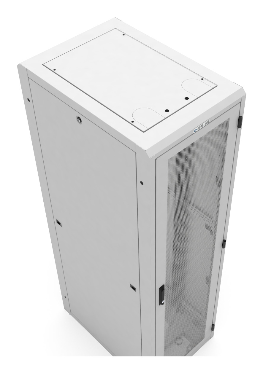 Vertiv GL840E-2432-W-1032MS rack cabinet 44U Freestanding rack White – image 3