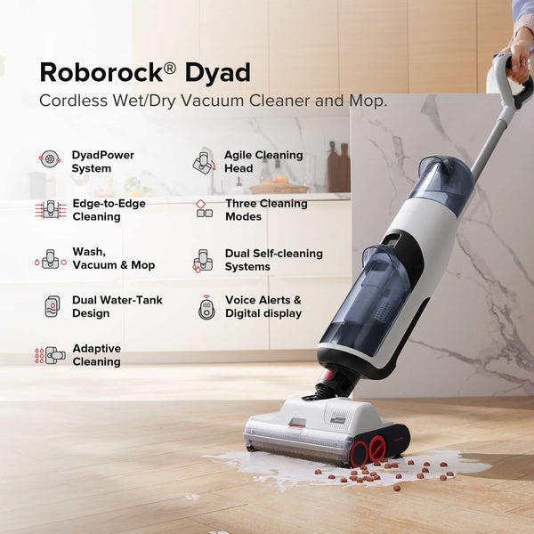 Roborock WD1S1A51-01 stick vacuum/electric broom Upright vacuum Battery Dry&wet Bagless Black, Red, White – image 2