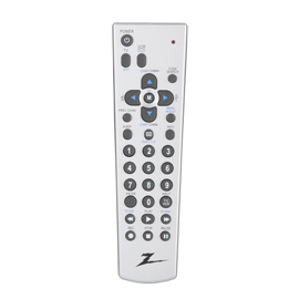 Zenith ZH210 remote control IR Wireless DVD/Blu-ray, TV, VCR Press buttons