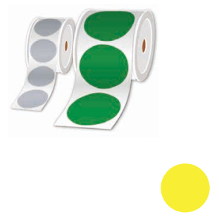 Brother LTZ16050FPEL self-adhesive label Circle Yellow