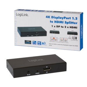 LogiLink CV0093 video splitter DisplayPort 2x HDMI – image 2