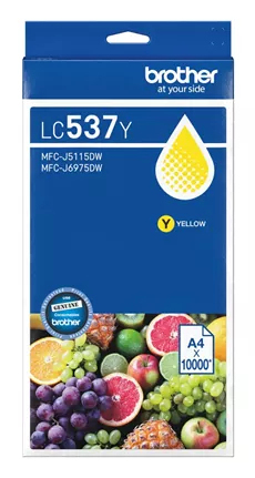 Brother LC537Y ink cartridge 1 pc(s) Original Ultra High Yield Yellow – image 2