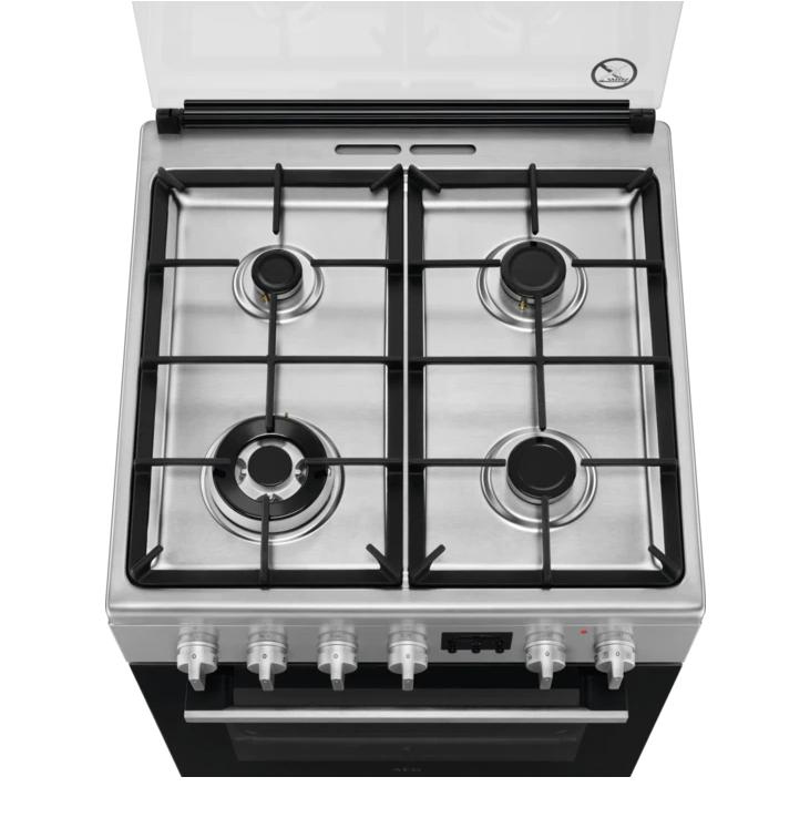 AEG CKB64412BM Freestanding cooker Electric Gas Black, Stainless steel – image 2