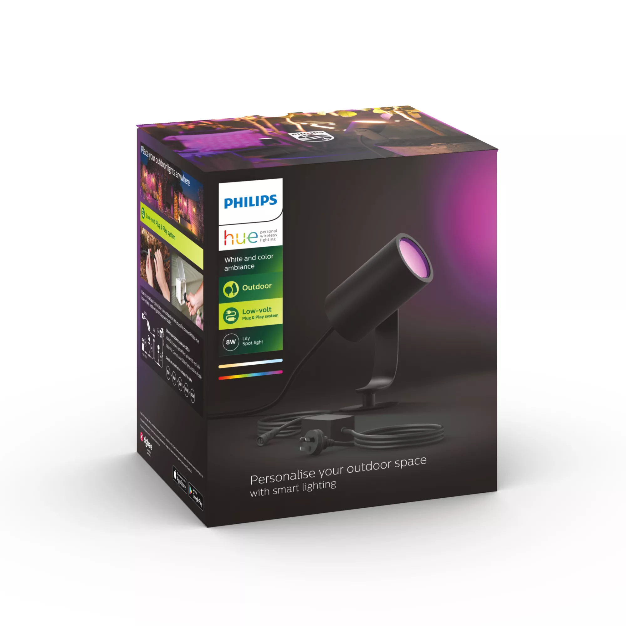 Philips by Signify Philips Hue White and colour ambience Lily Outdoor spot light 1744930A7 – image 7