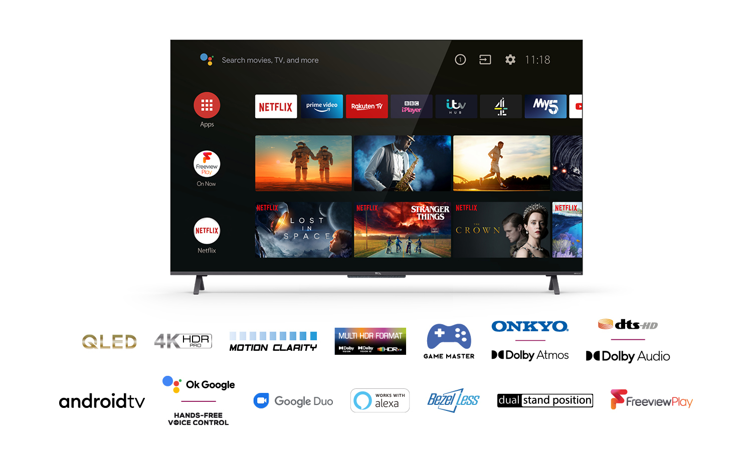TCL 43C725K TV 109.2 cm (43") 4K Ultra HD Smart TV Wi-Fi Black 270 cd/m² – image 6