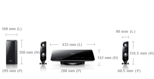 Samsung HT-C720 home cinema system 2.1 channels – image 2