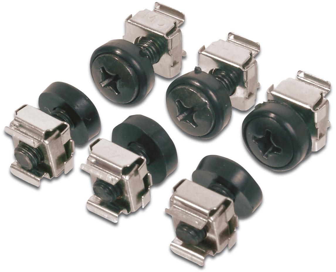 Microconnect CABINETACC10 طقم براغي - فولاذ، أسود مطفأ