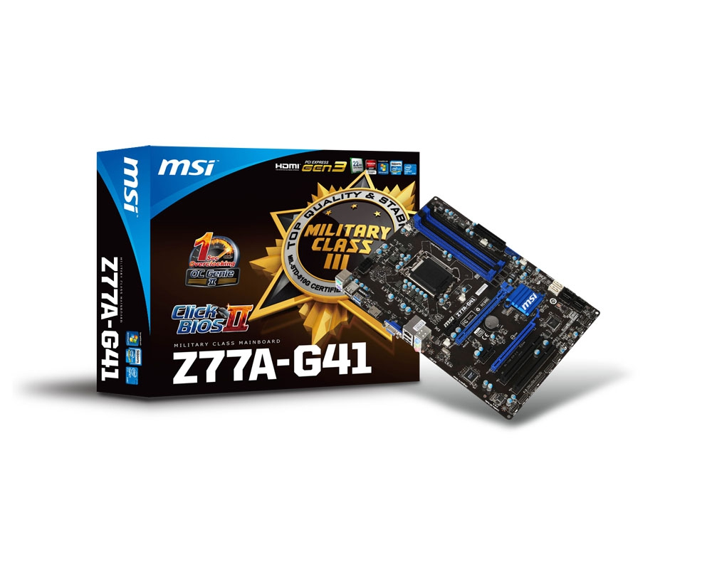 MSI Z77A-G41 Intel Z77 LGA 1155 (Socket H2) ATX – image 1