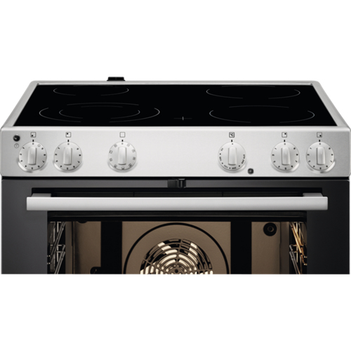 Electrolux EKC6051BOX Freestanding cooker Electric Ceramic hob Black, Stainless steel – image 2