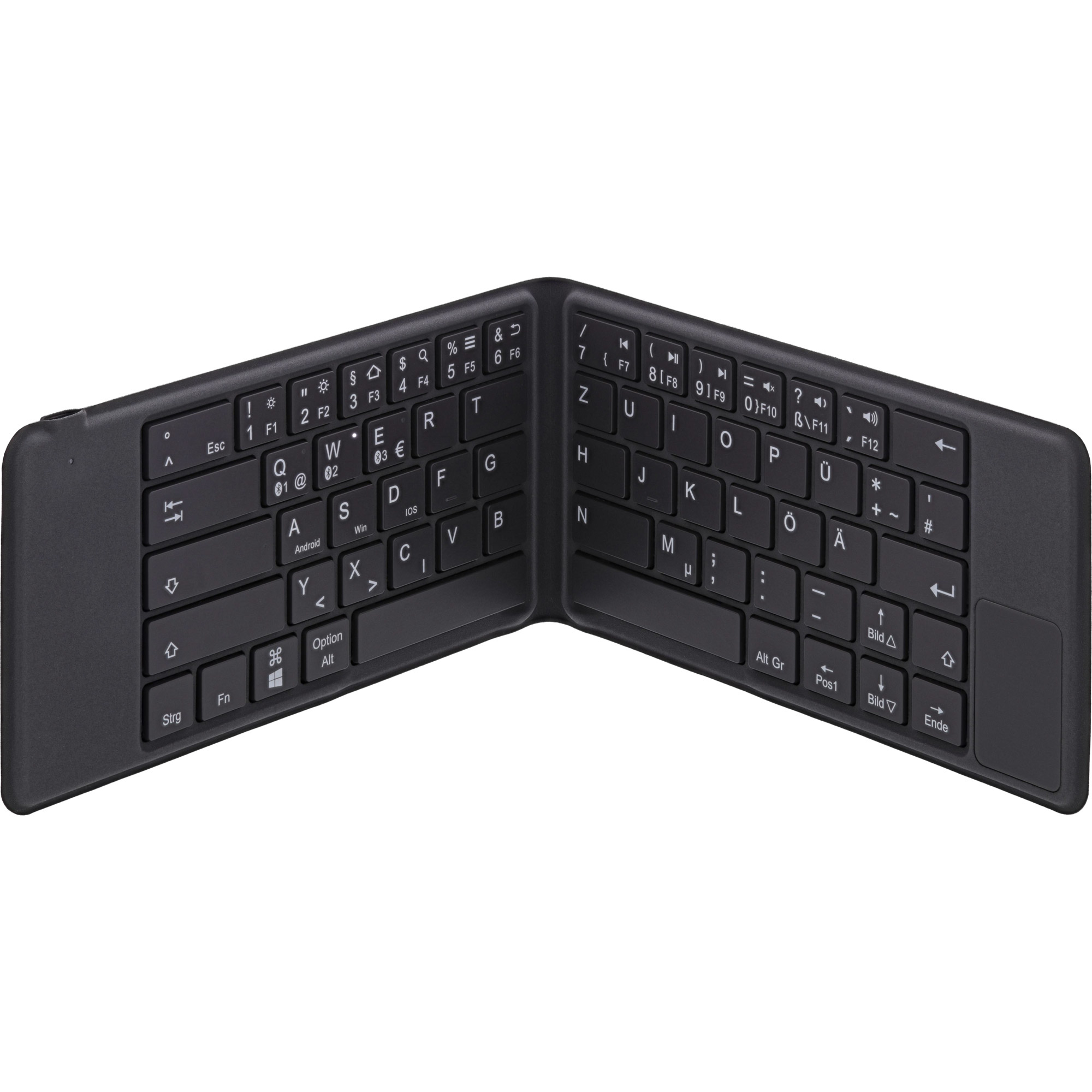 InLine foldable Bluetooth keyboard "BT-Pocket", for up to 3 Bluetooth devices – image 2