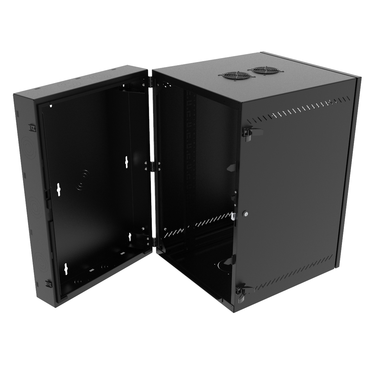Vertiv VR Rack GL36WMCMM-B-SH-AF-00 rack cabinet 19U Wall mounted rack Black – image 4