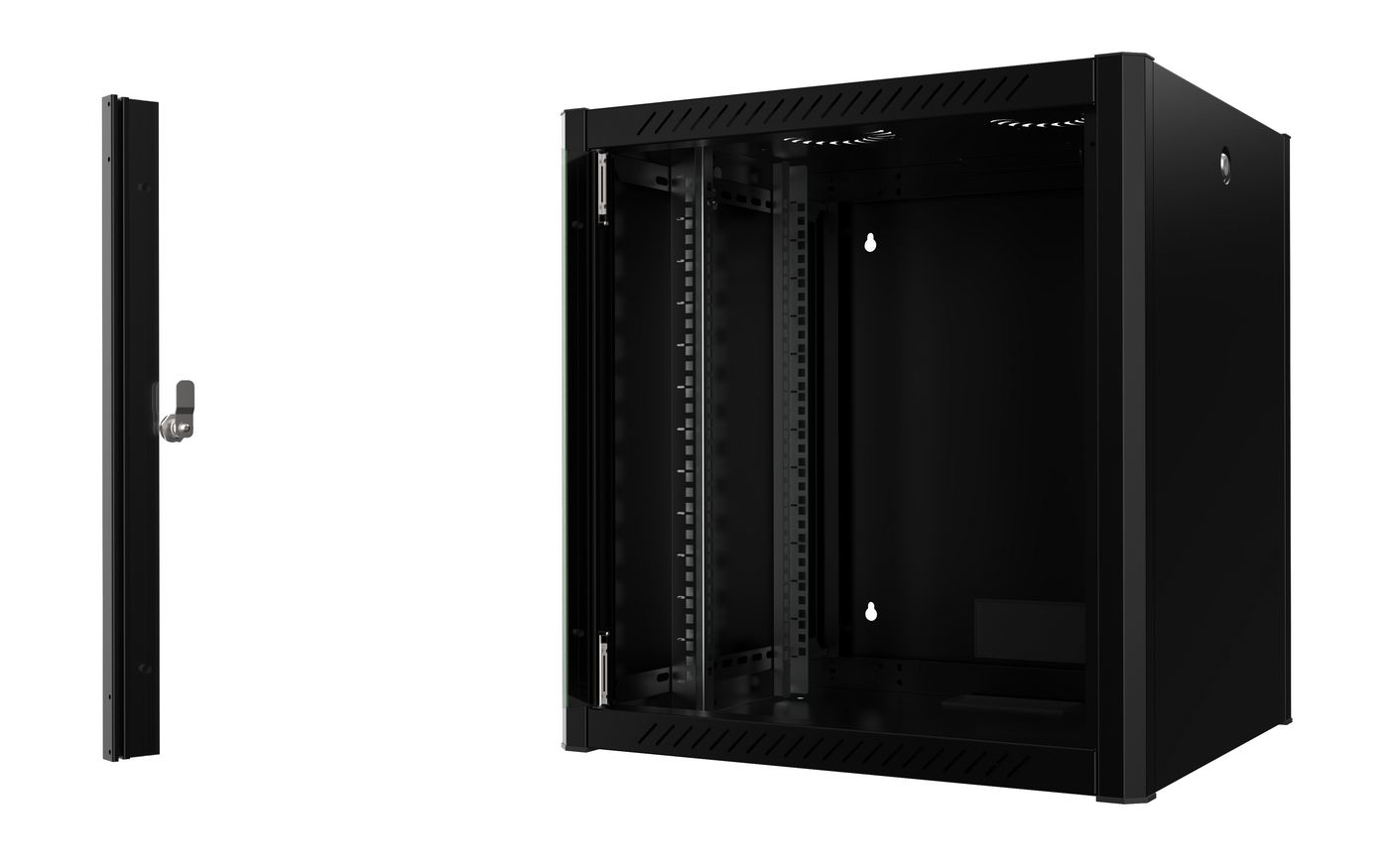 Lanview RWP12U56BL rack cabinet 12U Wall mounted rack Black – image 2