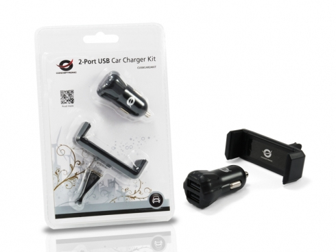 Conceptronic 2-Port USB Car Charger Kit – image 3