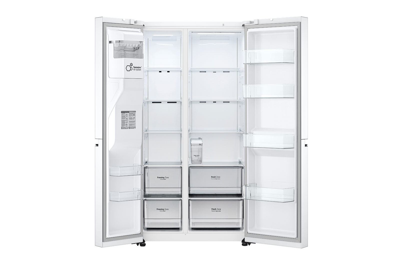 LG GSLV71SWTM side-by-side refrigerator Freestanding – image 8