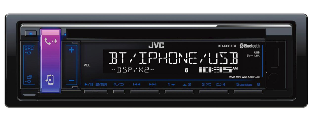 JVC KD-R881BT car media receiver Black Bluetooth – image 5