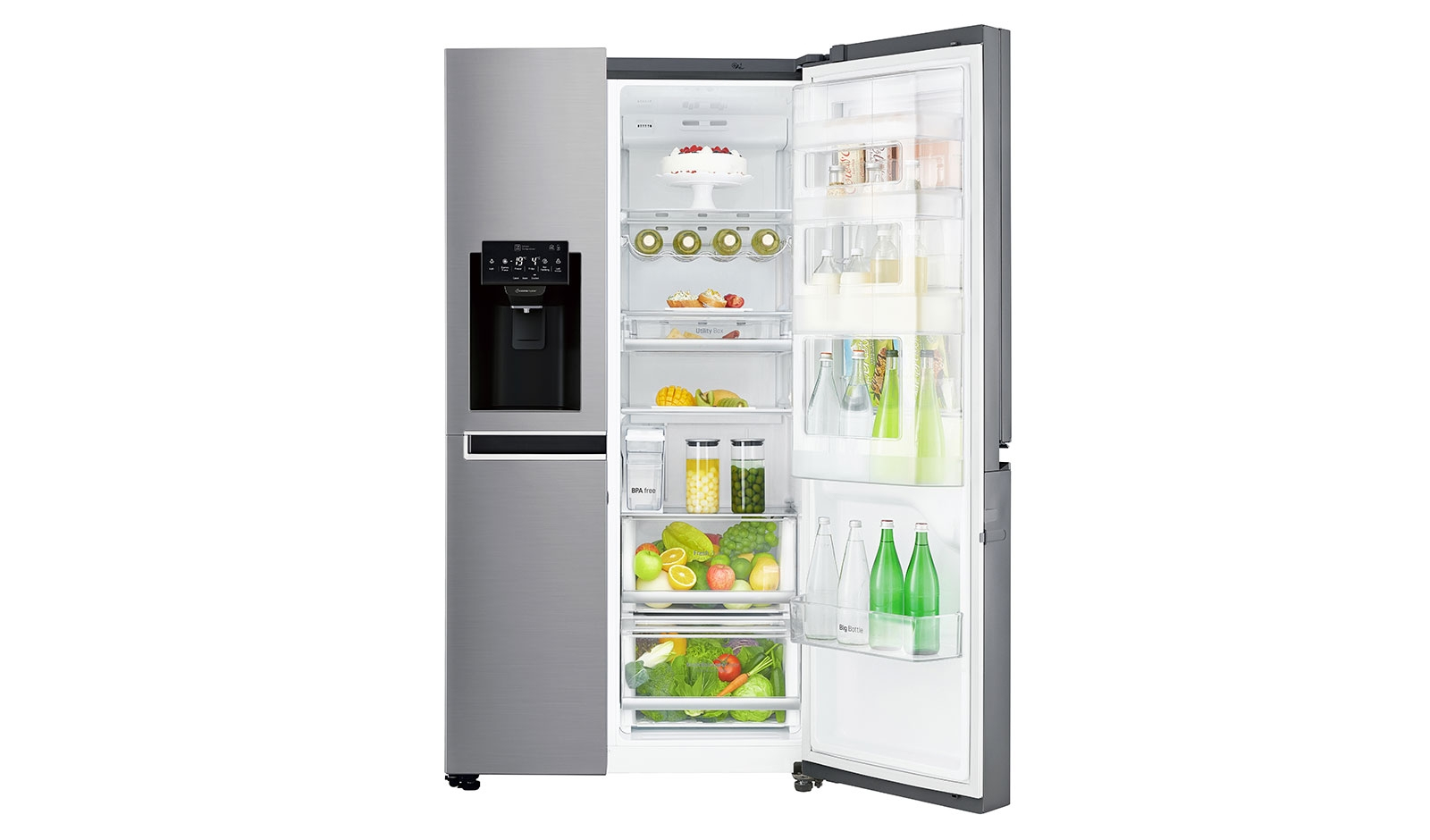 LG GSJ761PZTZ side-by-side refrigerator Freestanding – image 5
