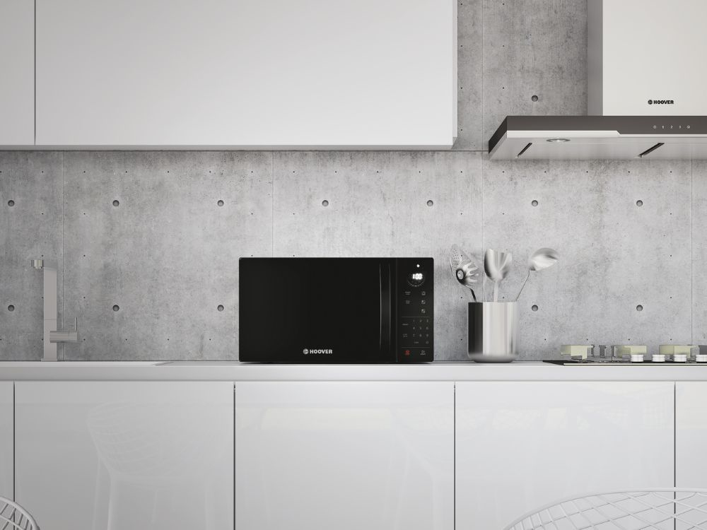 Hoover HMW25STB Black Solo microwave Countertop – image 3