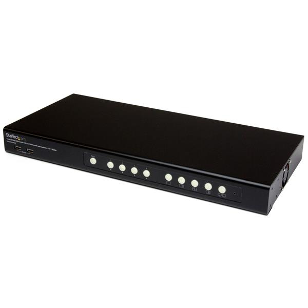 StarTech.com 4 Port DVI USB KVM Switch with Dual DVI Console and Quad-View 4-in-1 Display – image 3