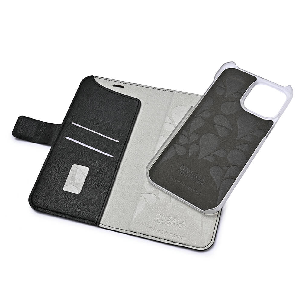 Onsala Wallet Case Eco 2 Card Slots MagSeries Black - iPhone 15 Pro – image 4