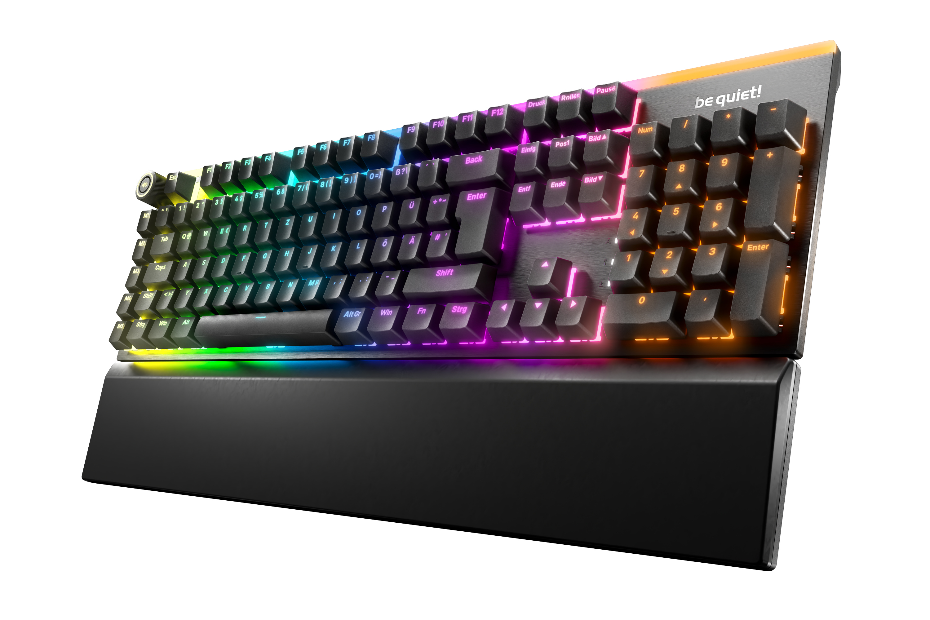 be quiet! Light Mount Silent Linear DE ISO tastiera Gaming USB QWERTZ Tedesco Nero