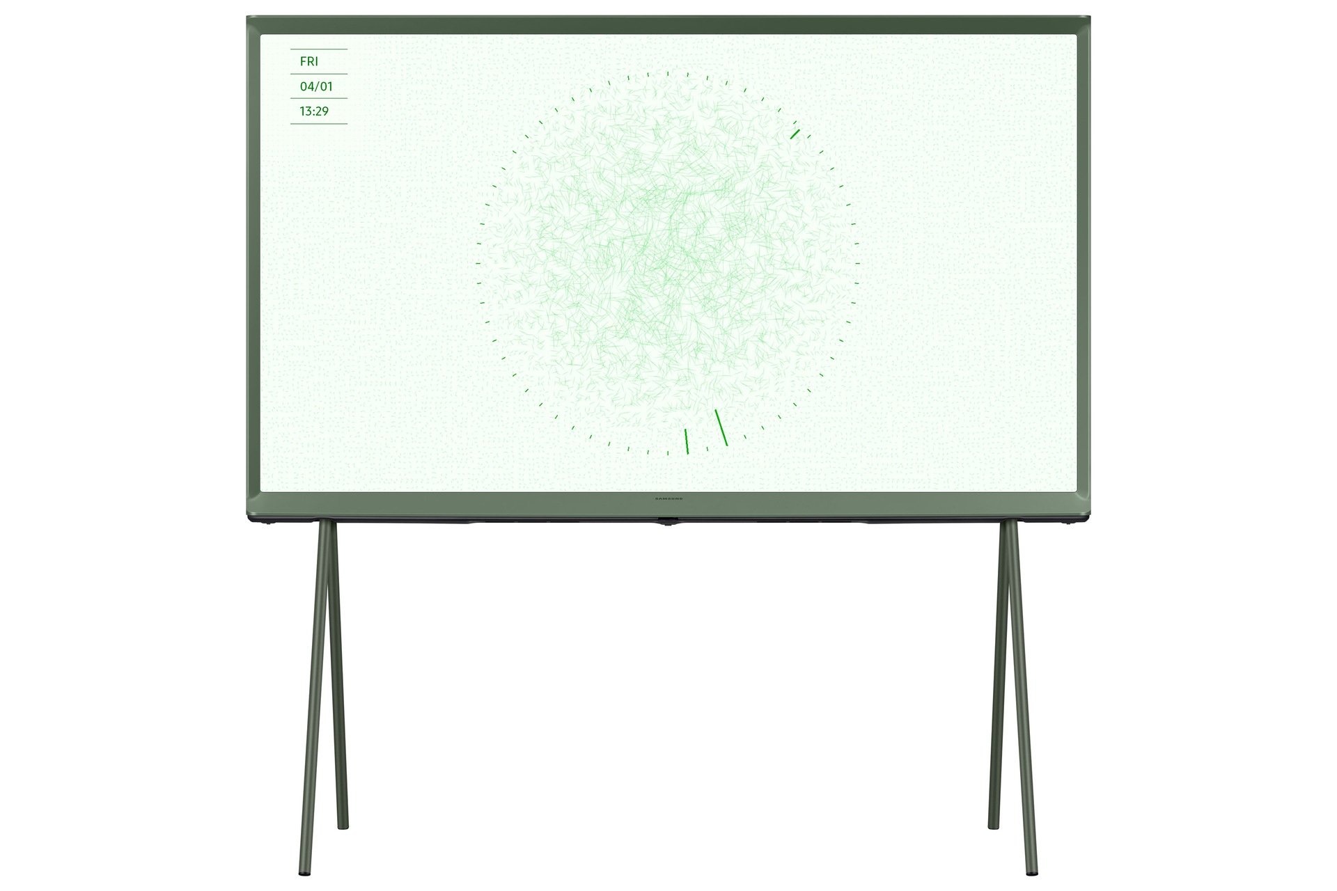 Samsung The Serif 43" LS01D QLED 4K HDR Smart TV in Ivy Green (2024) – image 1