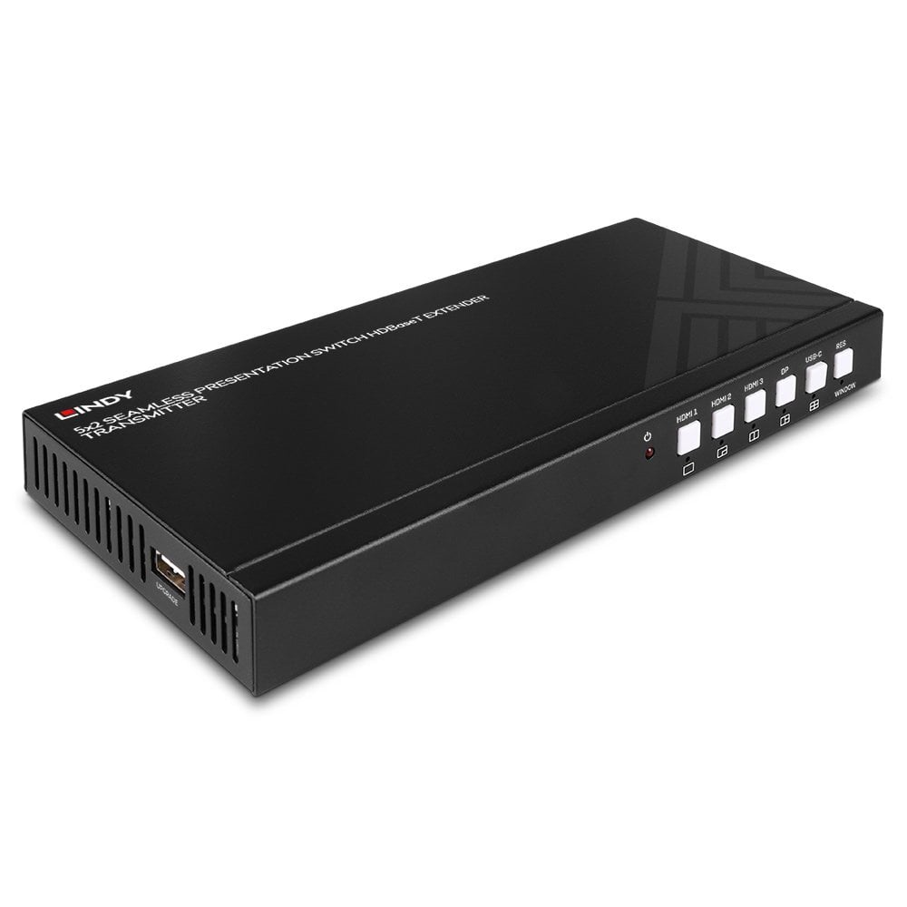 Lindy 5 Port Seamless Presentation Switch HDBaseT Extender - Transmitter – image 1