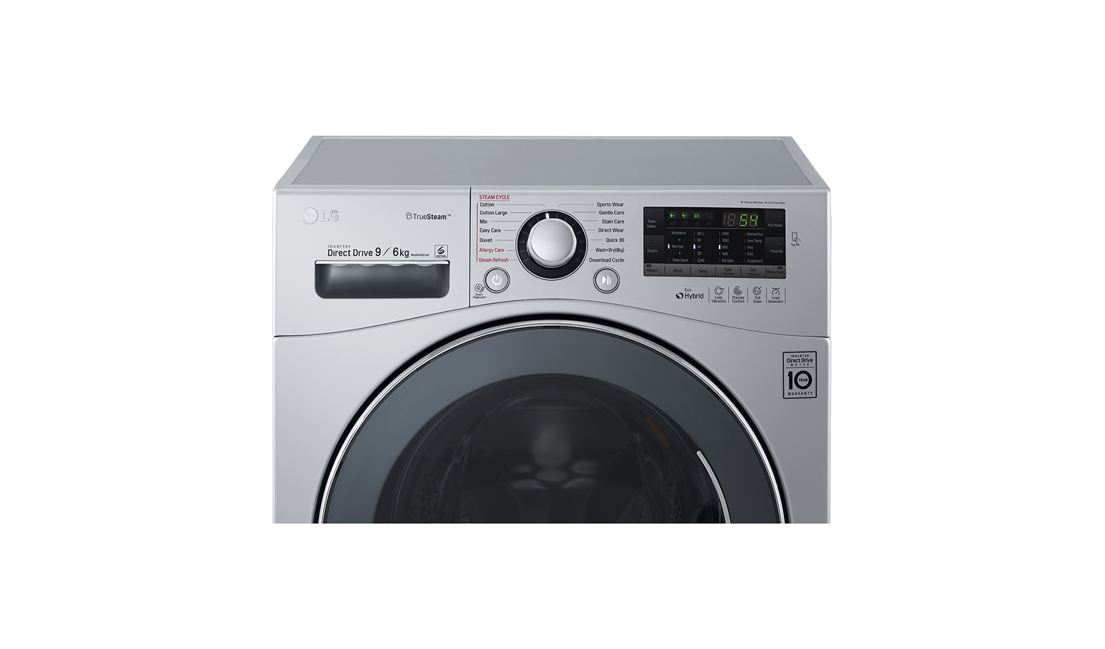 LG FH4A8FDHK4N washer dryer Freestanding Front-load Silver – image 9