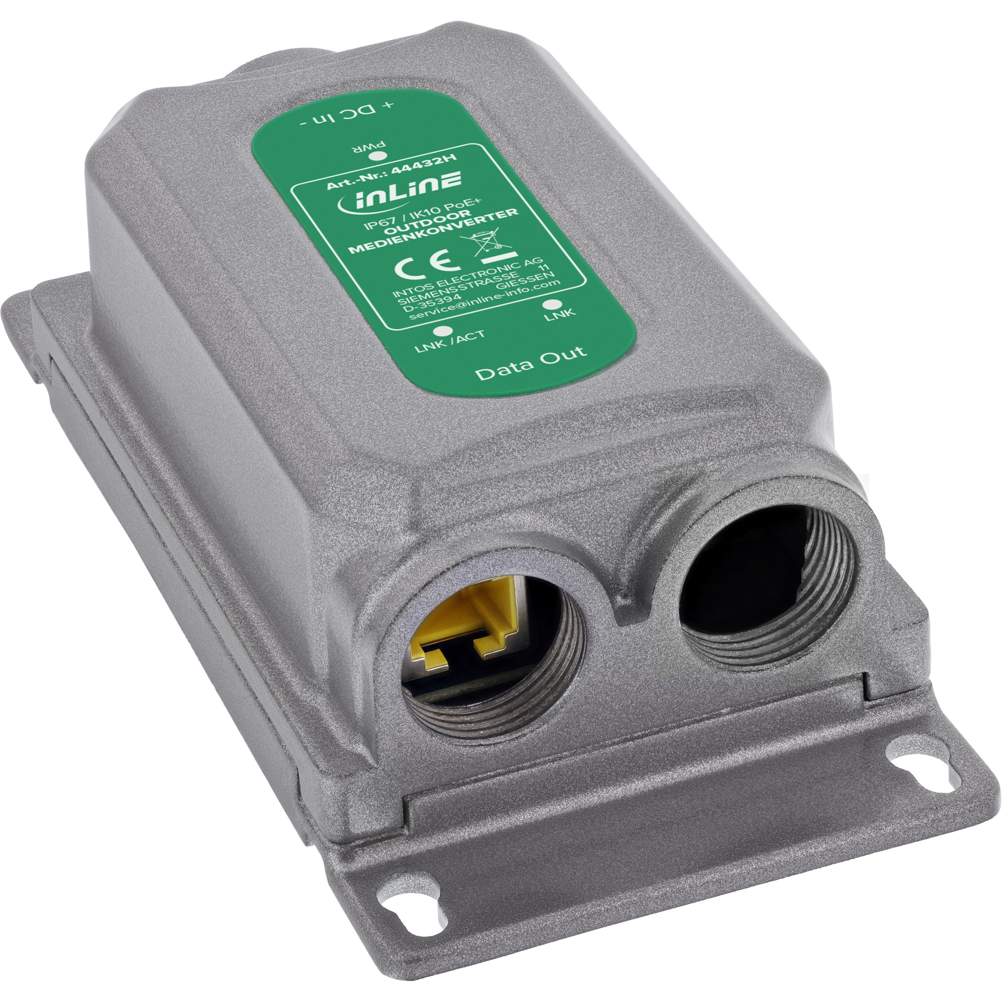 InLine 44432H network media converter 1000 Mbit/s Grey – image 3
