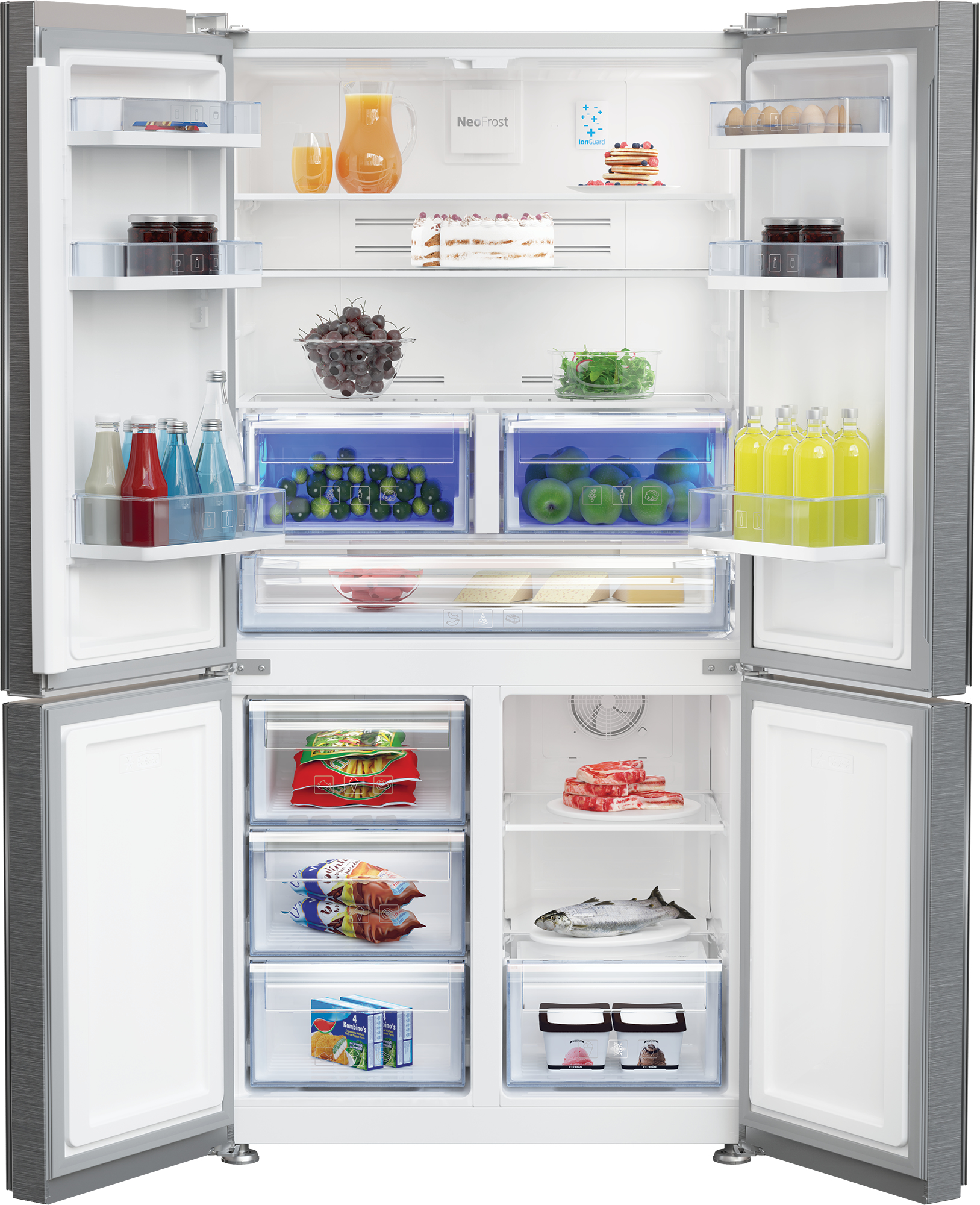 Beko MN1436224PS Freestanding American Style Fridge Freezer with MultiZone® – image 3