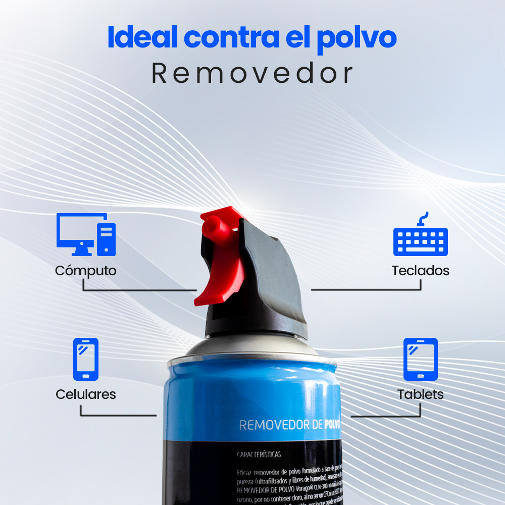 Aire Comprimido Vorago 440Grs Cln 100 . - LI-58216426-1