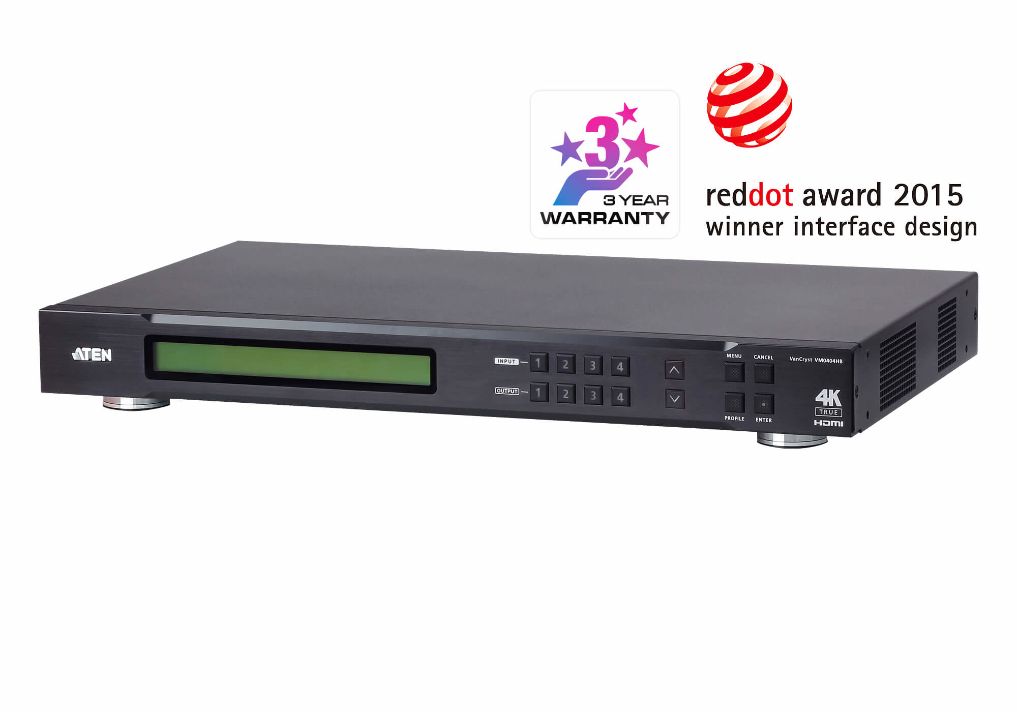 ATEN 4X4 True 4K HDMI Martrix Switch – image 1