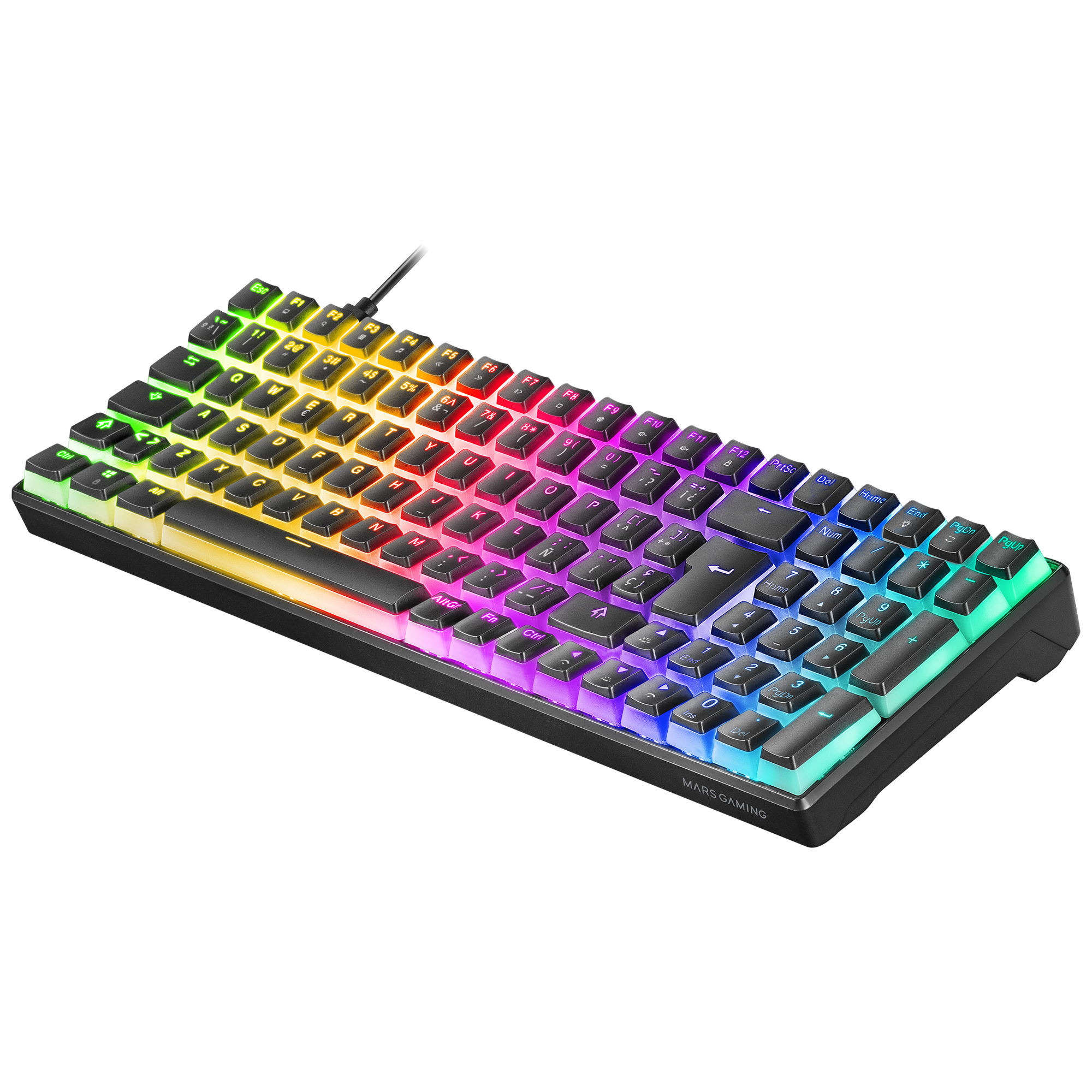 Mars Gaming MKULTRA Mechanical Keyboard Black RGB Compact 96% Switch Outemu SQ Blue Spanish – image 6