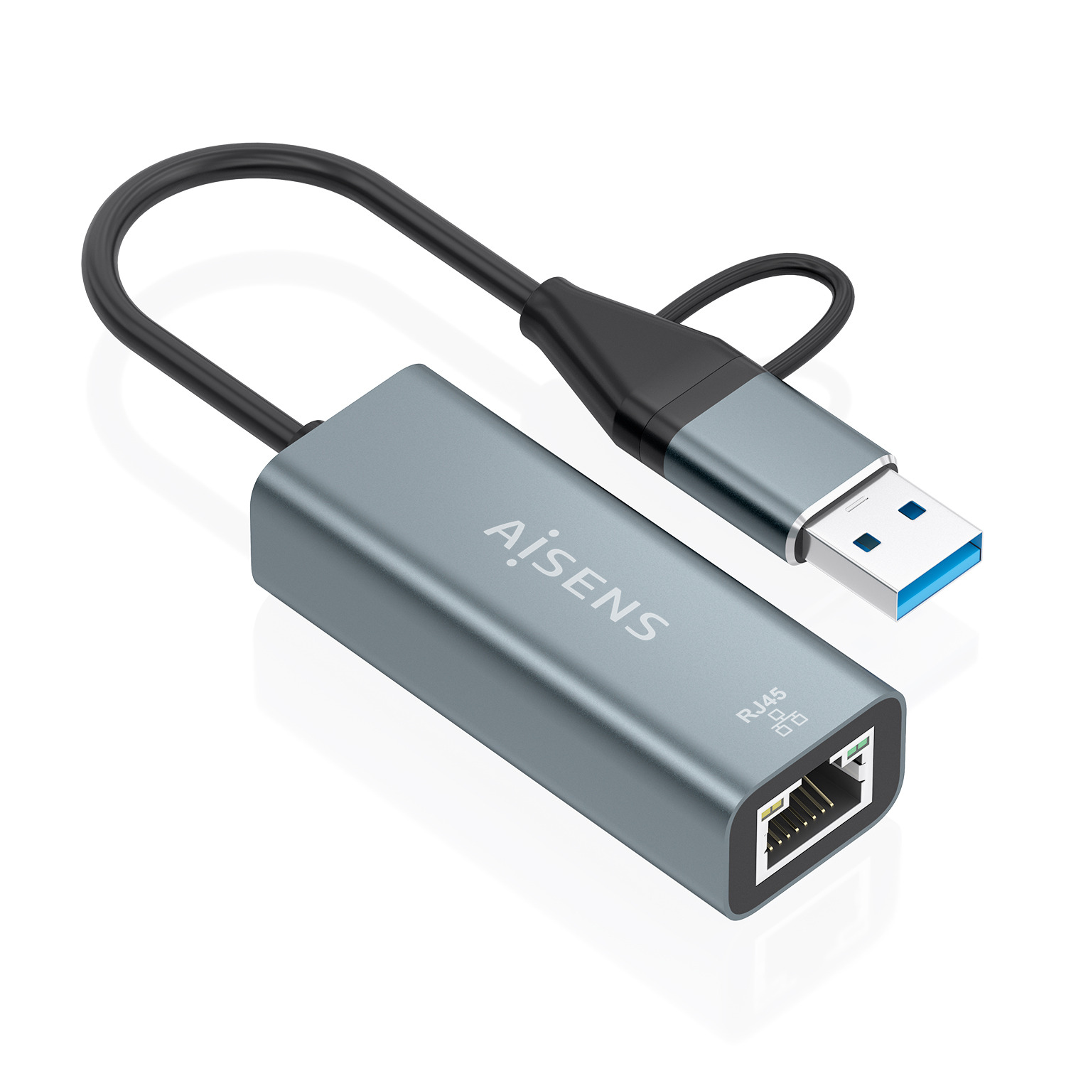 AISENS A109-1032 laptop dock/port replicator Wired USB 3.2 Gen 1 (3.1 Gen 1) Type-C Grey – image 2