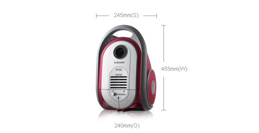 Samsung SC8305 3 L Cylinder vacuum Dry 1800 W Dust bag – image 3