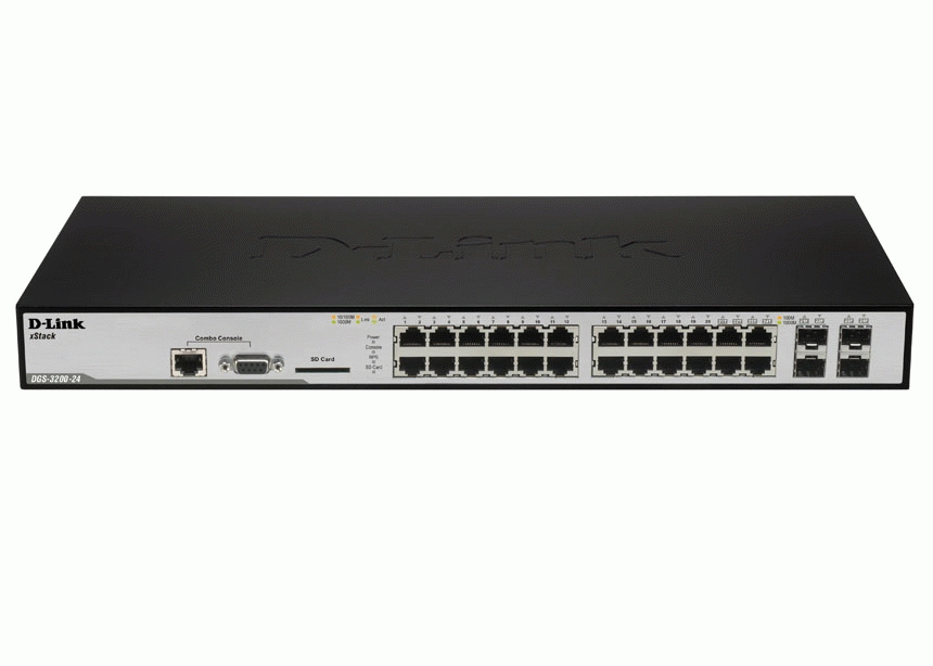 D-Link DGS-3200-24 network switch Managed L3+ Power over Ethernet (PoE) Black – image 2