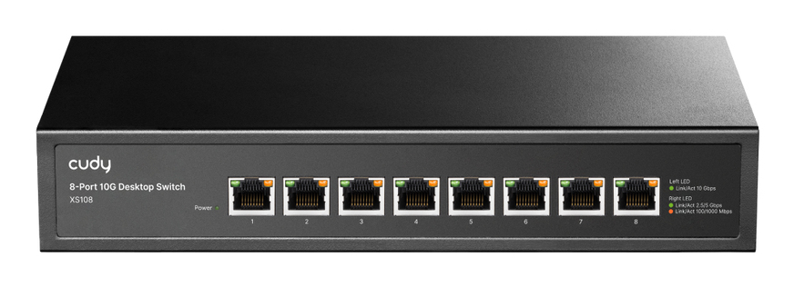 Cudy 8-Port 10G Desktop Switch, XS108 1.0