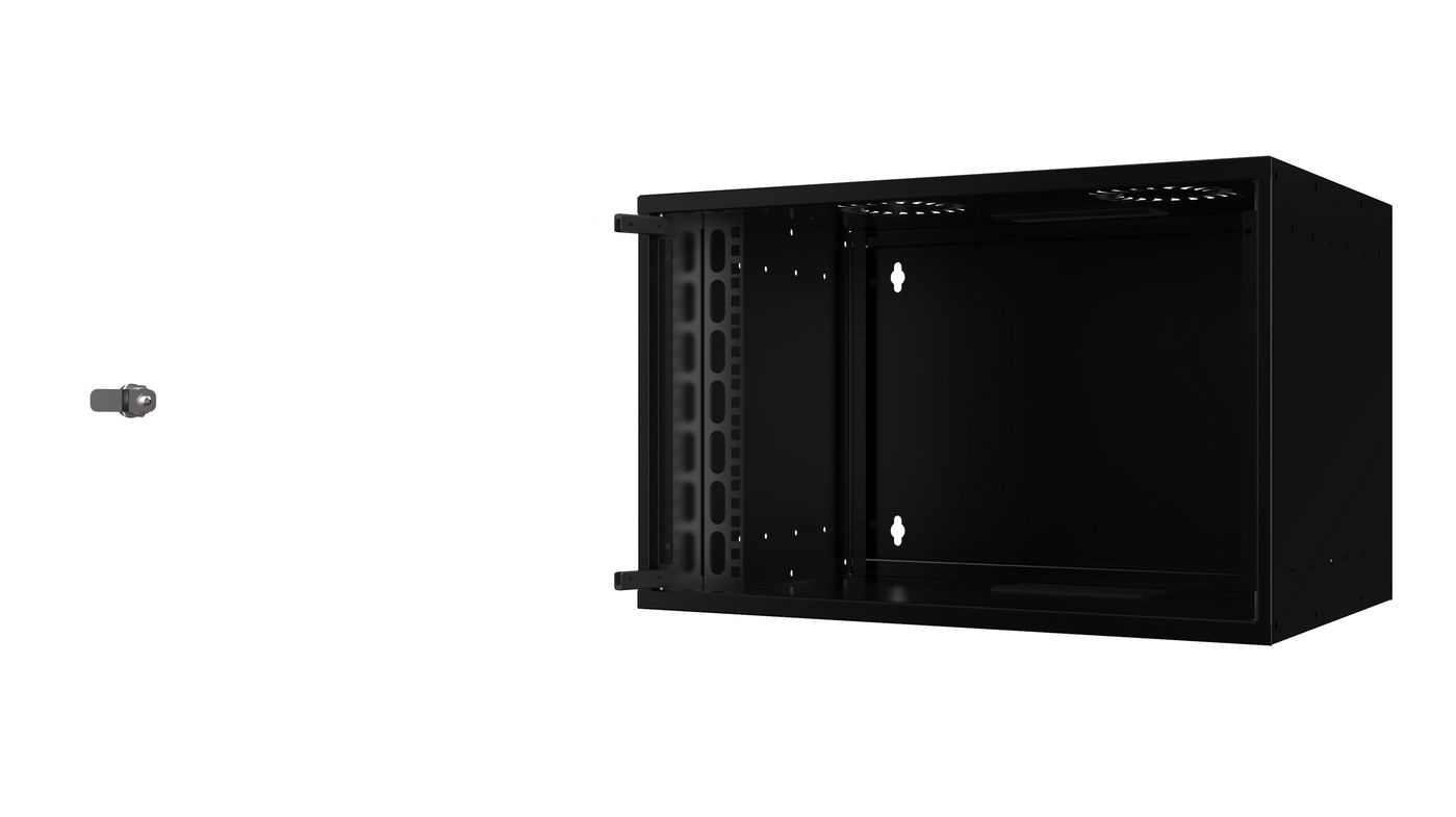 Lanview RUM07U40MNBL rack cabinet 7U Wall mounted rack Black – image 2