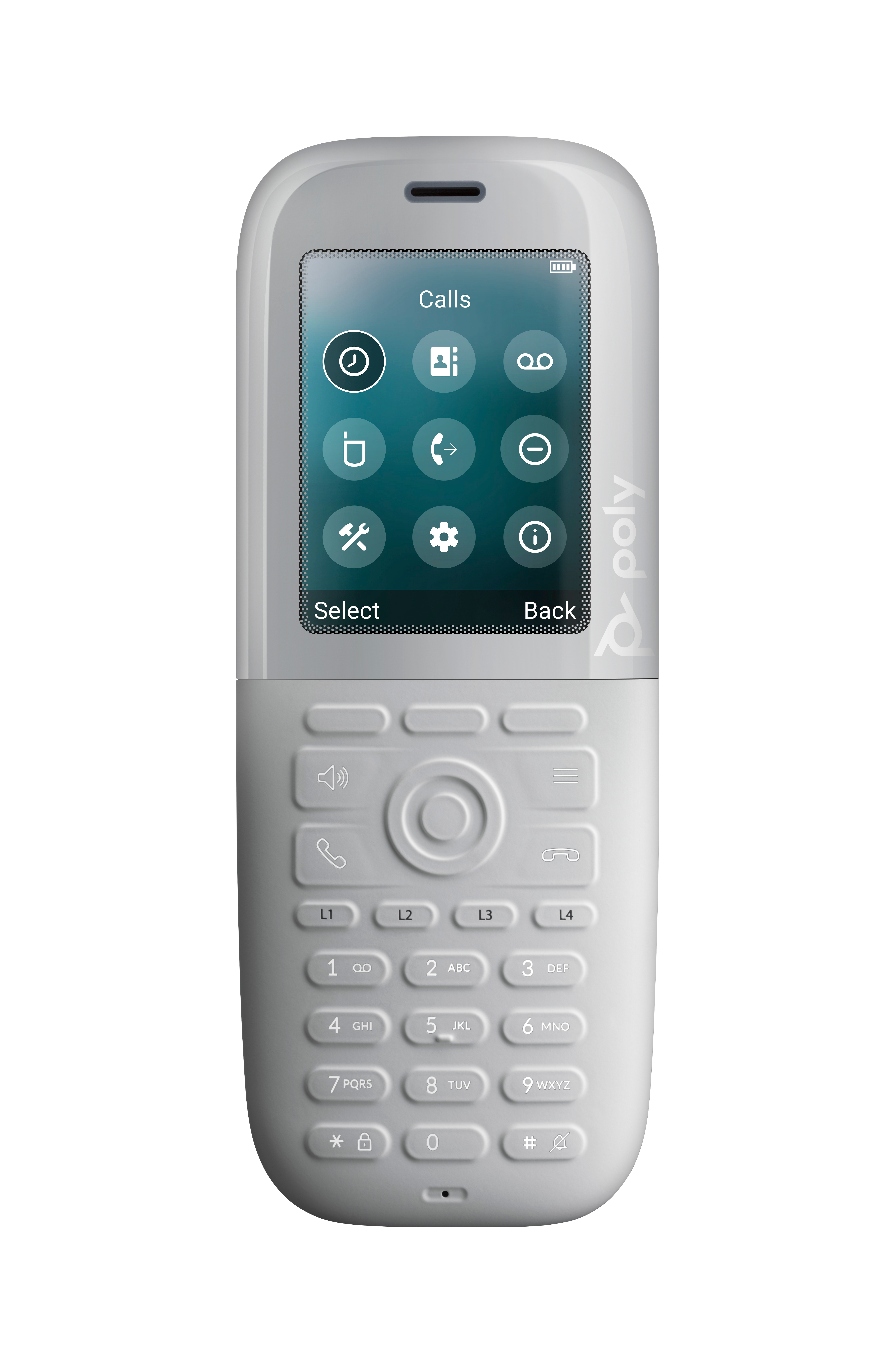 HP Poly Rove 40 - Cordless extension handset with caller ID - DECT - 3-way call capability - 20-line operation - white