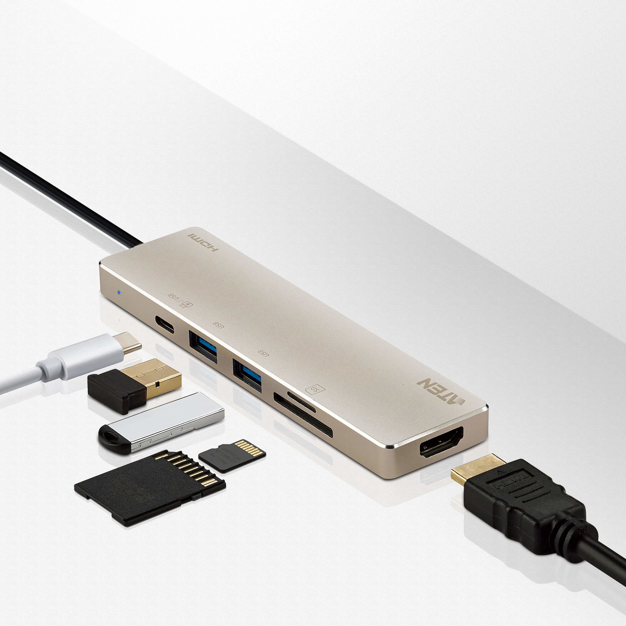 ATEN USB-C Multiport Mini Dock with Power Pass-Through – image 4