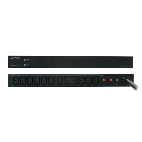 CyberPower PDU30BHVT12R power distribution unit (PDU) 12 AC outlet(s) 1U Black – image 2