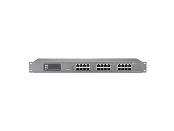 LevelOne 12-Port Fast Ethernet PoE Injector Hub – image 3