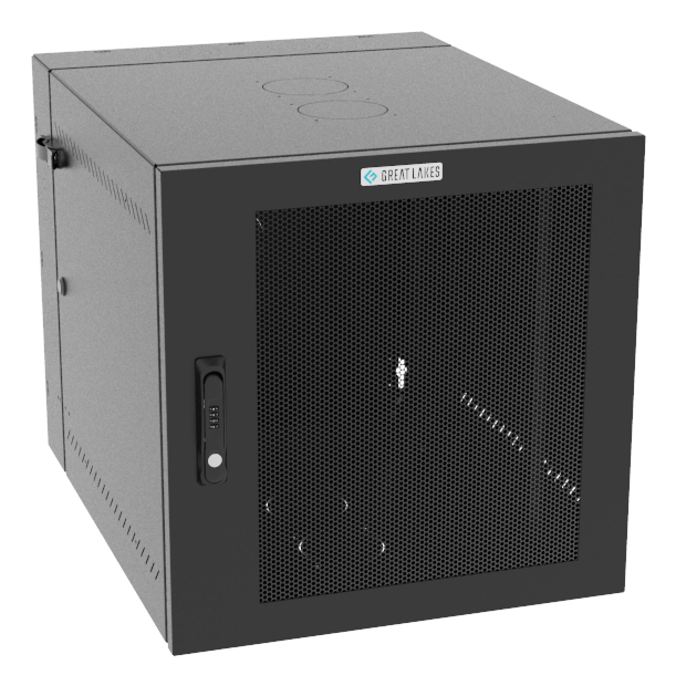 Vertiv VR Rack GL24WMCMM-B-SC-00-00 rack cabinet 12U Wall mounted rack Black – image 1